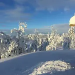 Log With Views Of Jotunheimen Mountains