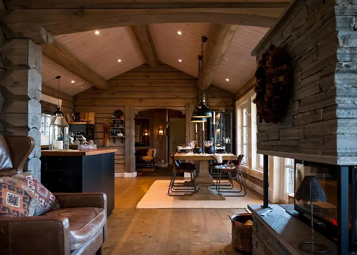 Log Cabin With Views Of Jotunheimen Mountains Ferienhaus