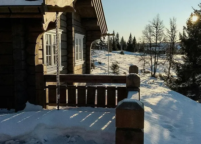 Log Cabin With Views Of Jotunheimen Mountains Ferienhaus