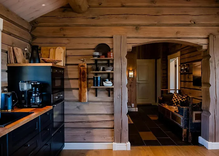 Ferienhaus Log Cabin With Views Of Jotunheimen Mountains