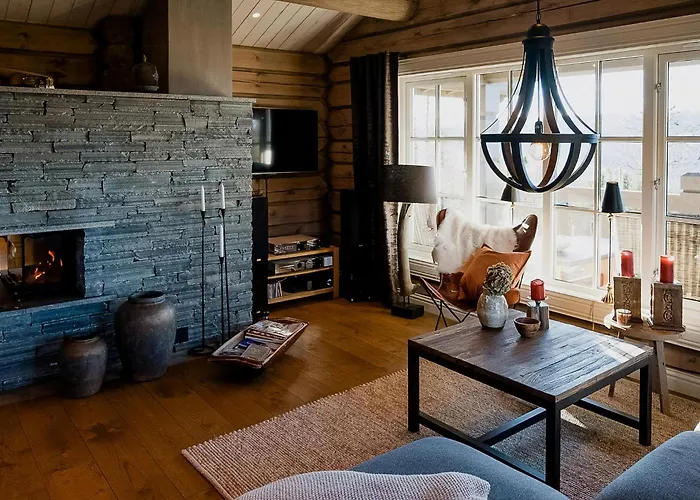 Ferienhaus Log Cabin With Views Of Jotunheimen Mountains Galåa