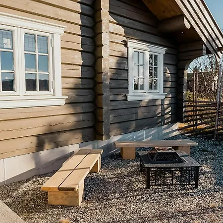 Log With Views Of Jotunheimen Mountains Gala