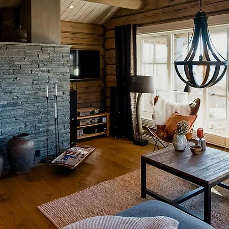 Log With Views Of Jotunheimen Mountains 度假居