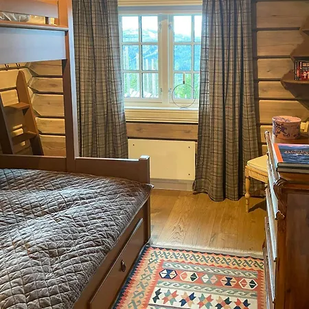 Log With Views Of Jotunheimen Mountains Gala