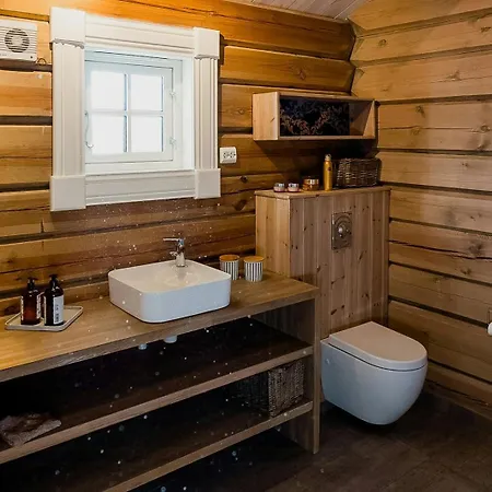 Log With Views Of Jotunheimen Mountains